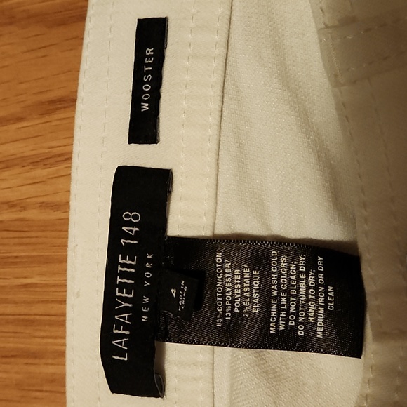 NWOT Lafayette 148 Wooster white jeans Size 4 - Picture 4 of 10